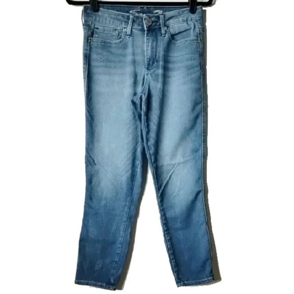 Seven7 Tummyless Skinny Ankle Jeans 4 26x25 Aurora MY1466 - Picture 2 of 13